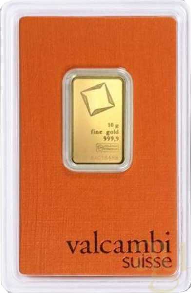 10 Gramm Goldbarren Valcambi