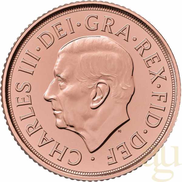 1 Pfund Goldmünze Sovereign King Charles 2025