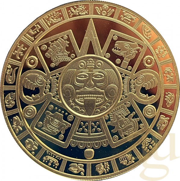 1 Unze Goldmünze Samoa Aztekenkalender 2022