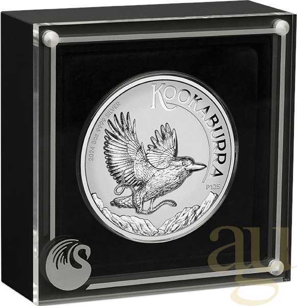 5 Unzen Silbermünze Australien Kookaburra 2024 - Incused Coin