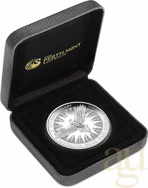 3 Unzen Silbermünze Australien Wedge Tailed Eagle 2024 - polierte Platte