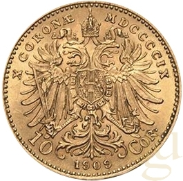 10 Kronen Goldmünze Österreich 1911 Originalstück