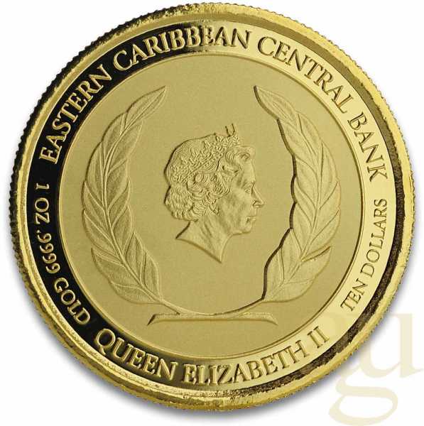 1 Unze Goldmünze EC8 Dominica - The Nature Isle 2019