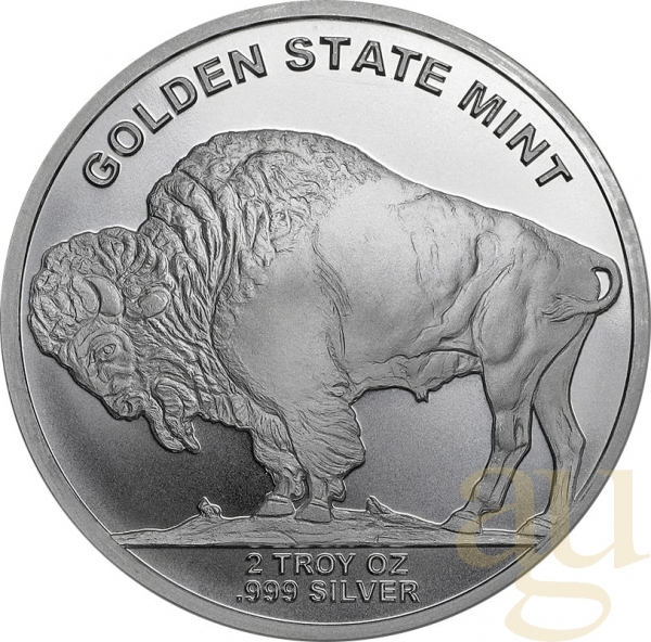 2 Unzen Silber American Buffalo Round