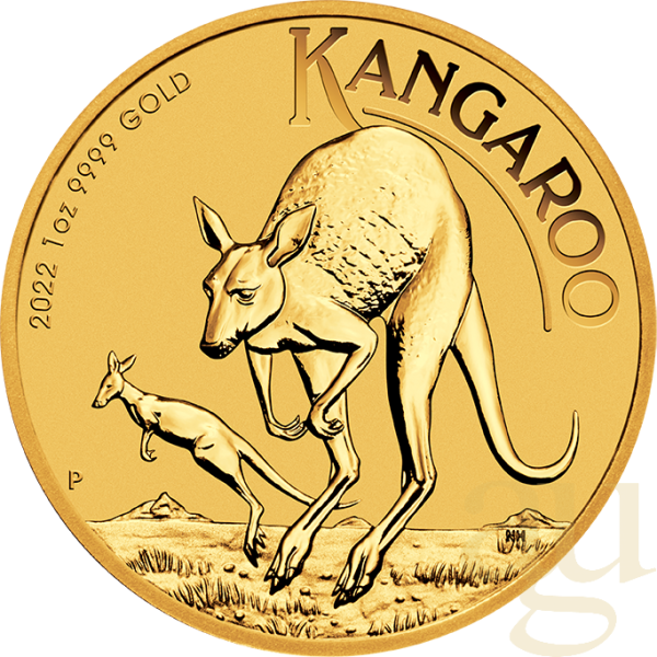 1 Unze Goldmünze Australien Känguru 2022