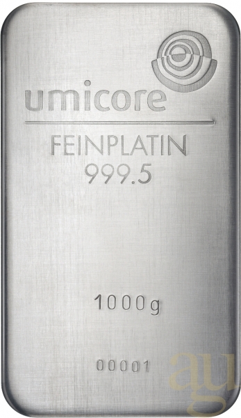 1.000 Gramm Platinbarren