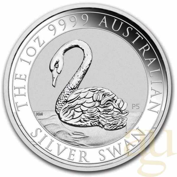 1 Unze Silbermünze Australien Schwan 2021