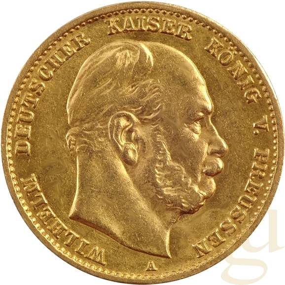 10 Mark Goldmünze Wilhelm I von Preußen