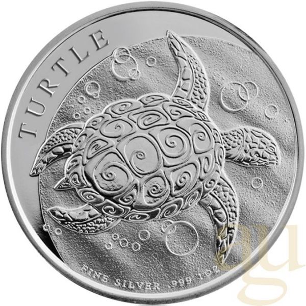 1 Unze Silbermünze Niue Schildkröte 2015