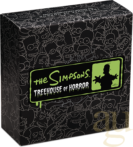1 Unze Silbermünze Tuvalu The Simpsons - Treehouse of Horror 2022 - coloriert