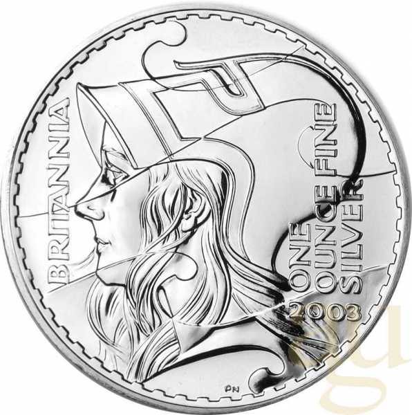 1 Unze Silbermünze Britannia 2003