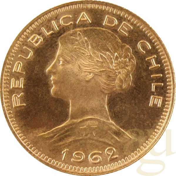 100 Pesos Goldmünze Chile Liberty