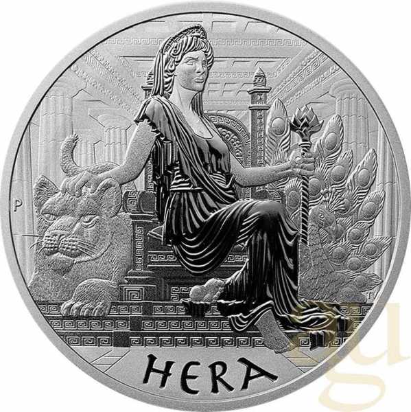 1 Unze Silbermünze Tuvalu - Gods of Olympus - Hera 2022