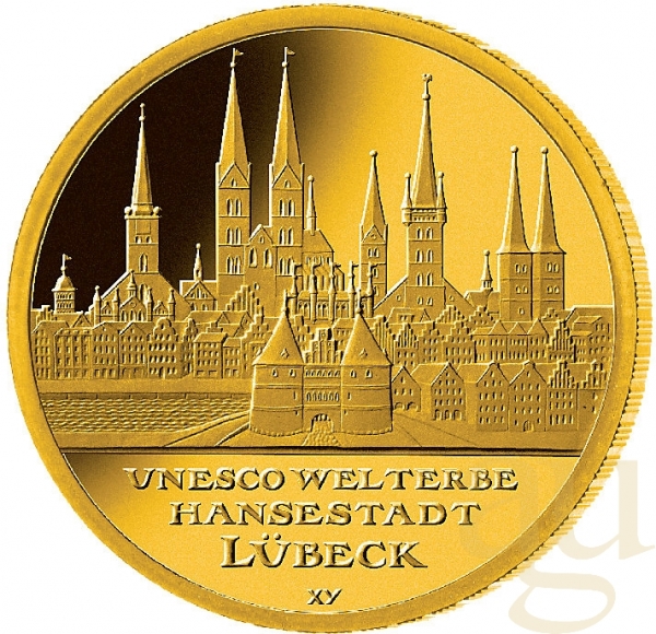 1/2 Unze Goldmünze - 100 Euro Lübeck 2007 (D)