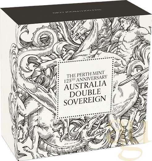 The Perth Mint 125 Jahre Australian Double Sovereign 2024 Goldmünze - polierte Platte