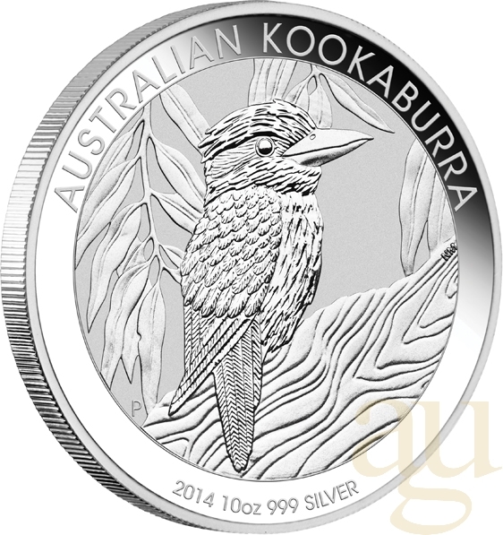 10 Unzen Silbermünze Australien Kookaburra 2014