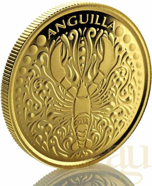 1 Unze Goldmünze EC8 Anguilla - Lobster 2018