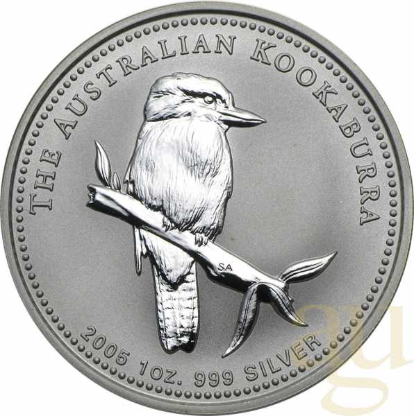 10 Unzen Silbermünze Australien Kookaburra 2005