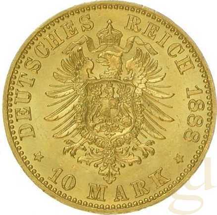 10 Mark Goldmünze Friedrich III von Preußen