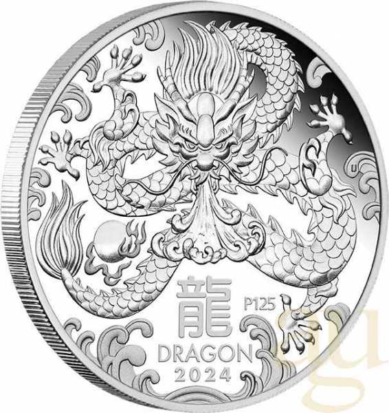 Silbermünze Australien Lunar III Drache 2024 - Trio Set