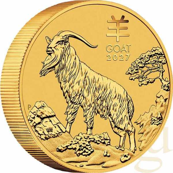 10 Unzen Goldmünze Australien Lunar III Ziege 2027