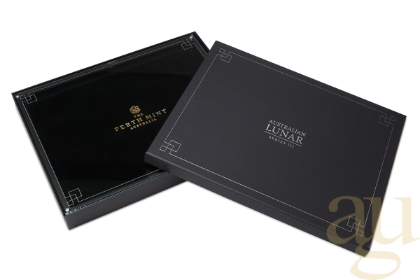 Original Perth Mint Lunar III Münzbox für 12x 1oz Goldmünze