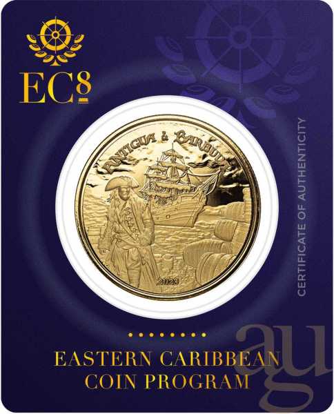 1 Unze Goldmünze EC8 Antigua & Barbuda - Rum Runner 2023