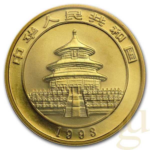 1/4 Unze Goldmünze China Panda 1993