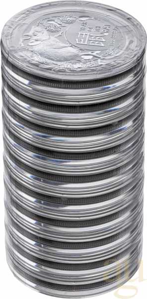 1 Unze Silbermünze Australien RAM Lunar Ochse 2021