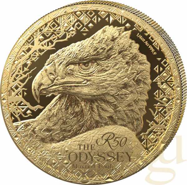 1/4 Unze Goldmünze Südafrika Odyssey of the Sky Martial Eagle 2026