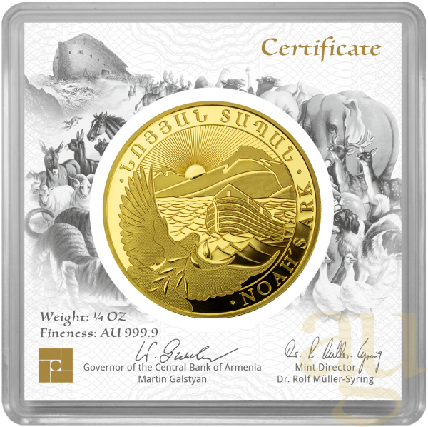 1/4 Unze Goldmünze Arche Noah 2021