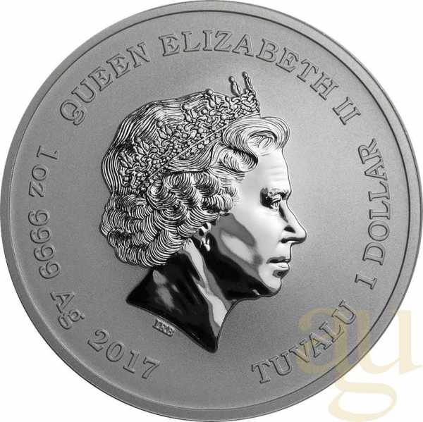 1 Unze Silbermünze Tuvalu - Spiderman 2017