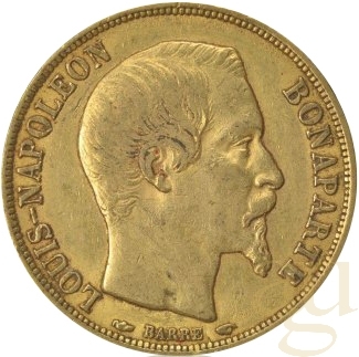 20 Francs Goldmünze Louis-Napoleon Bonaparte