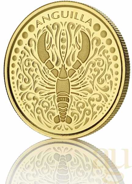 1 Unze Goldmünze EC8 Anguilla - Lobster 2018