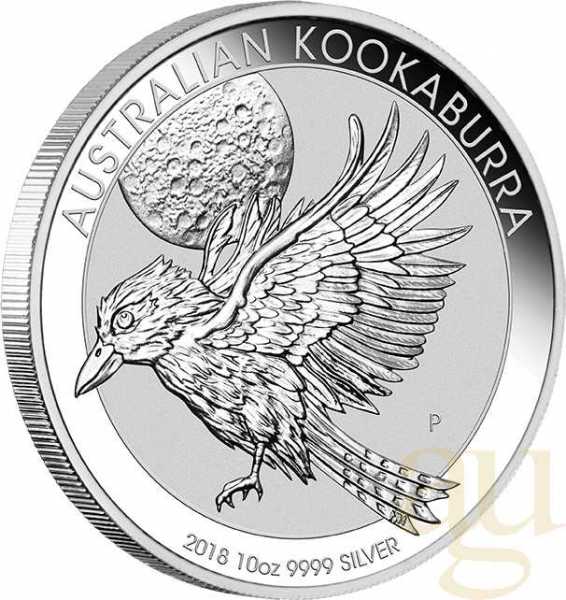 10 Unzen Silbermünze Australien Kookaburra 2018
