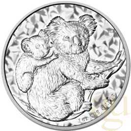 1 Kilogramm Silbermünze Australien Koala 2008