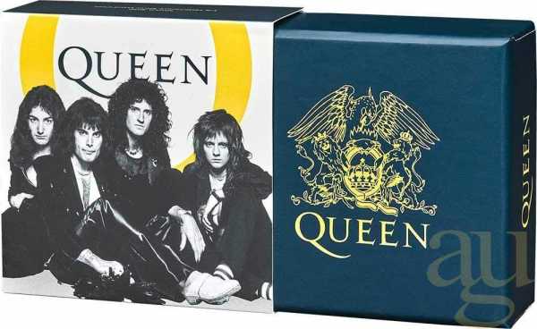 5 Unzen Silbermünze Music Legends - Queen 2020 - polierte Platte