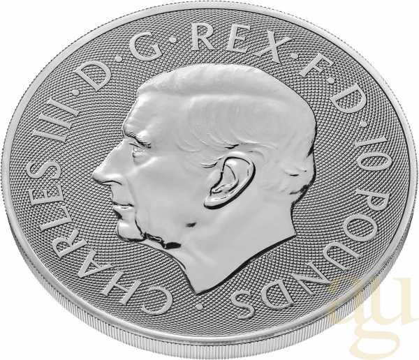 10 Unzen Silbermünze Tudor Beasts Queen's Lion 2026