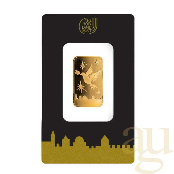 10 Gramm Goldbarren The Holy Land Mint - Dove of Peace