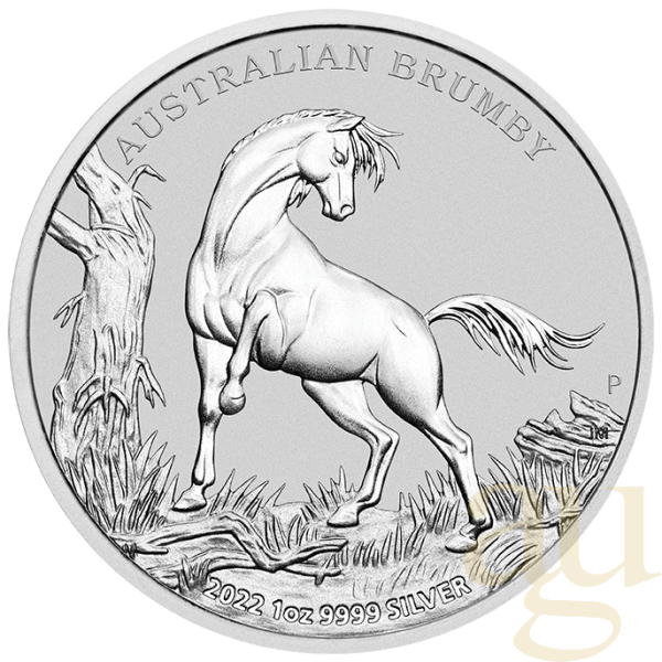 1 Unze Silbermünze Australien Brumby 2022