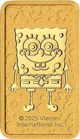 1 Gramm Goldbarren Perth Mint - Spongebob Schwammkopf