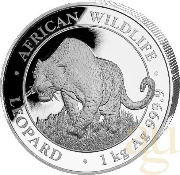 1 Kilogramm Silbermünze Somalia Leopard 2023
