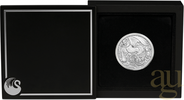 1 Unze Platinmünze Australien Chinese Myths and Legends Phönix 2023 - Reverse polierte Platte