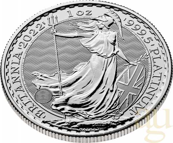 1 Unze Platinmünze Britannia 2022