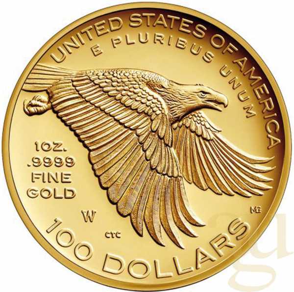 1 Unze Goldmünze American Liberty 2015 High Relief
