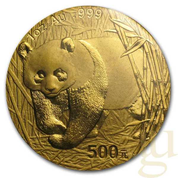 1/20 Unze Goldmünze China Panda 2001