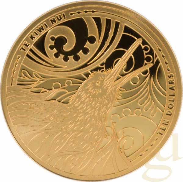 1/4 Unze Goldmünze Neuseeland Kiwi 2026 - polierte Platte