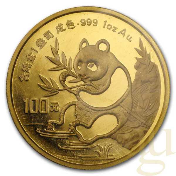 1/4 Unze Goldmünze China Panda 1991