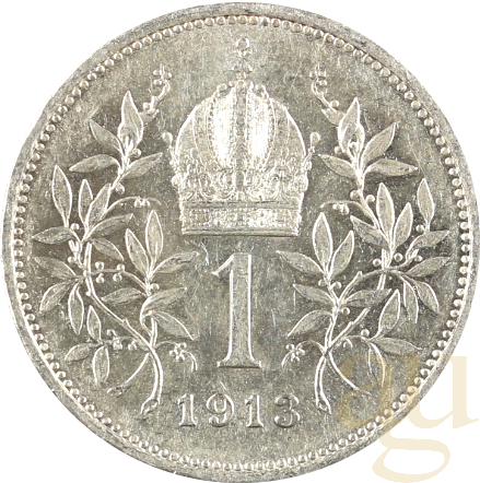 1 Krone Silbermünze Österreich - Ungarn