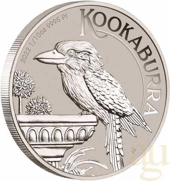 1/10 Unze Platinmünze Australien Kookaburra 2022